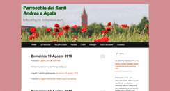 Desktop Screenshot of parrocchiasantagata.org